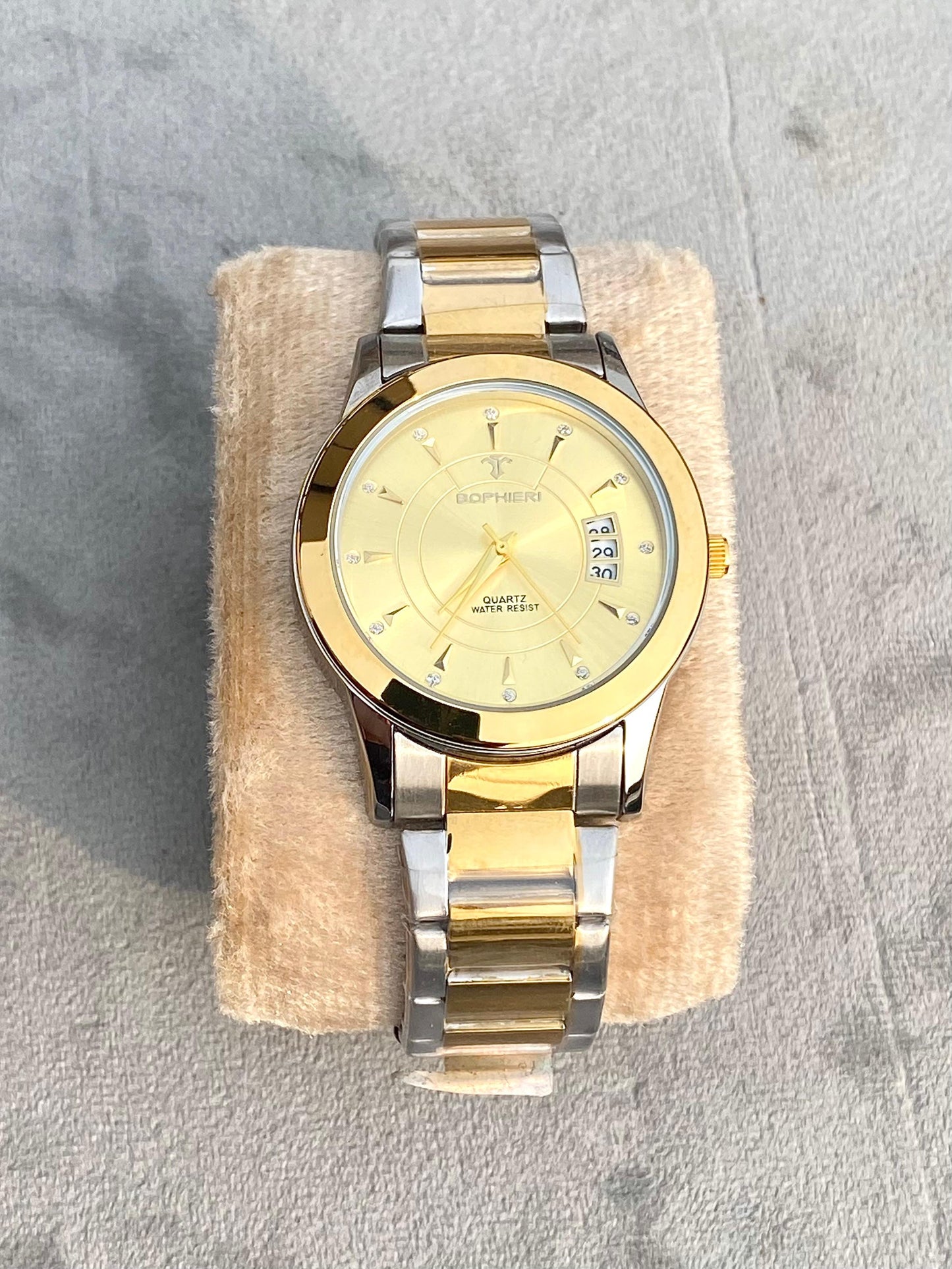Two Tone Gold & Silver chain Watch