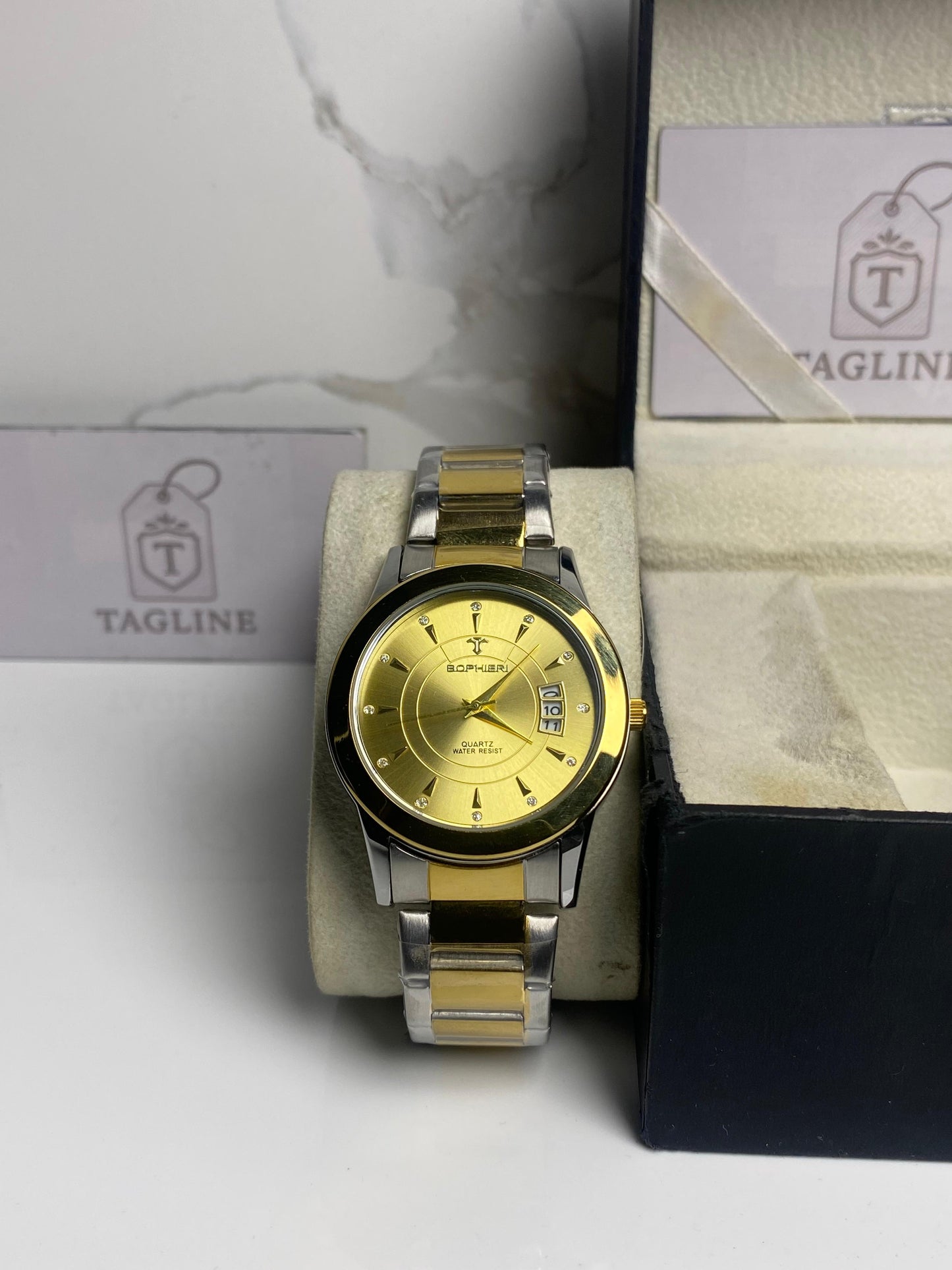 Two Tone Gold & Silver chain Watch
