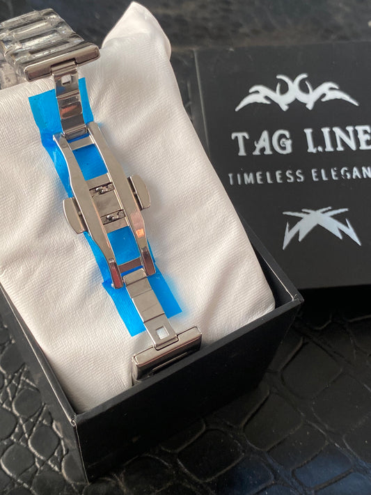 Premium PAT  white Dail Chain Watch 42 mm