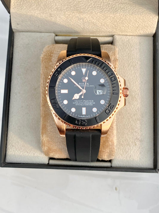 RLX Premium two tone silicone strap watch