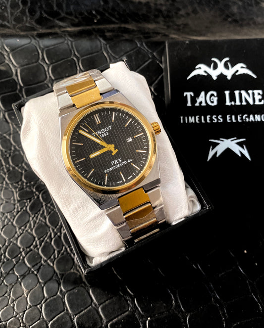 Two Tone Tissot Chain Watch-PRX