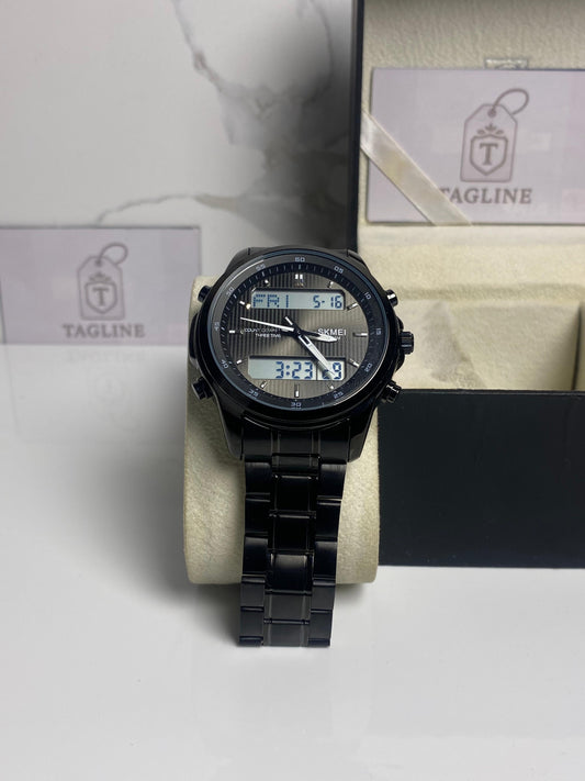 Classic Day&Date All Black Chain Watch