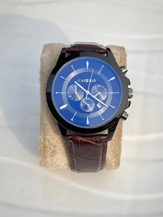 Premium Minimal Brown leather strap watch