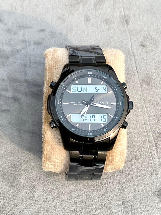 Classic Day&Date All Black Chain Watch