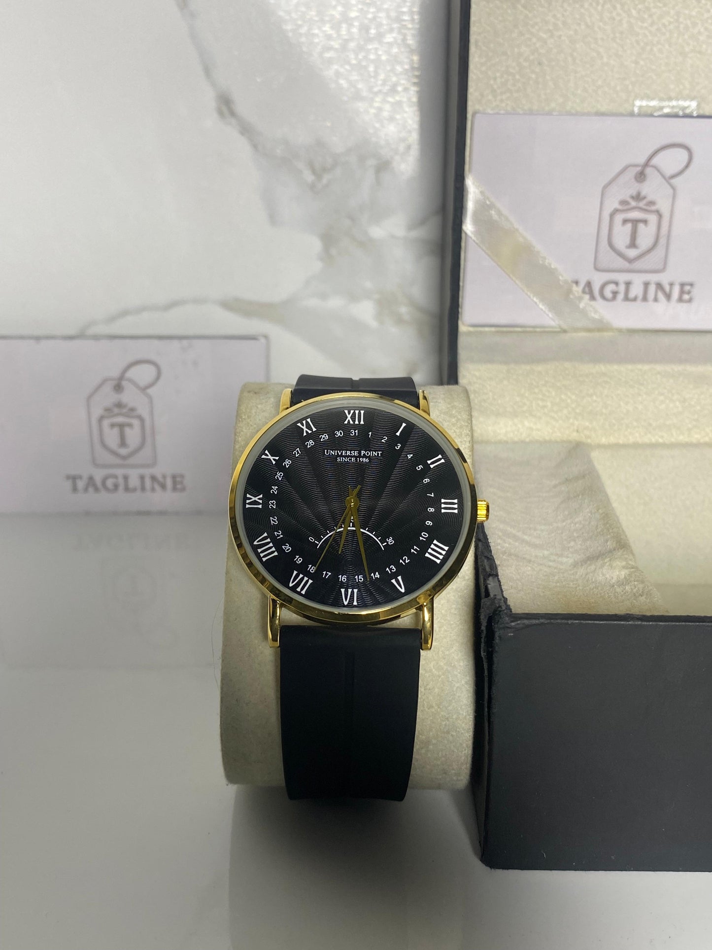 Black Dial Silicone Magnetic Watch Adjustable-TMS