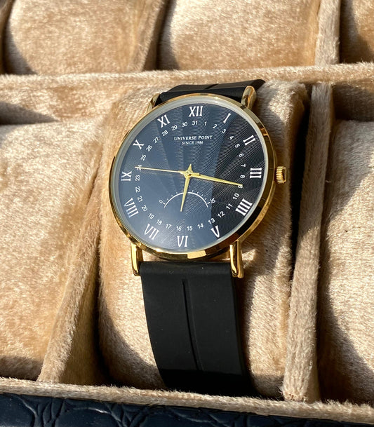 Black Dial Silicone Magnetic Watch Adjustable-TMS