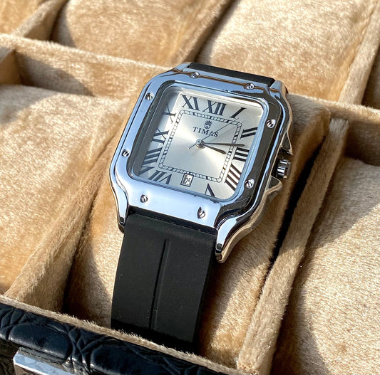 Roman Square Dial Silicone Strap Magnetic Watch Adjustable-TMS