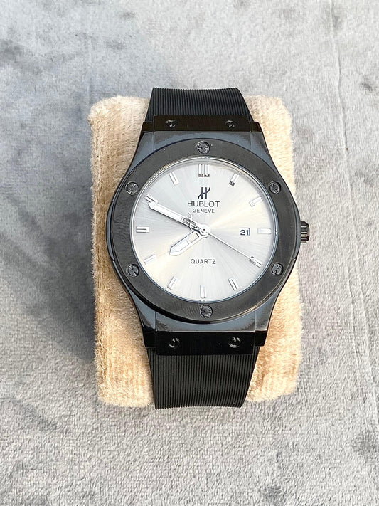 Black & White Hublot silicone watch
